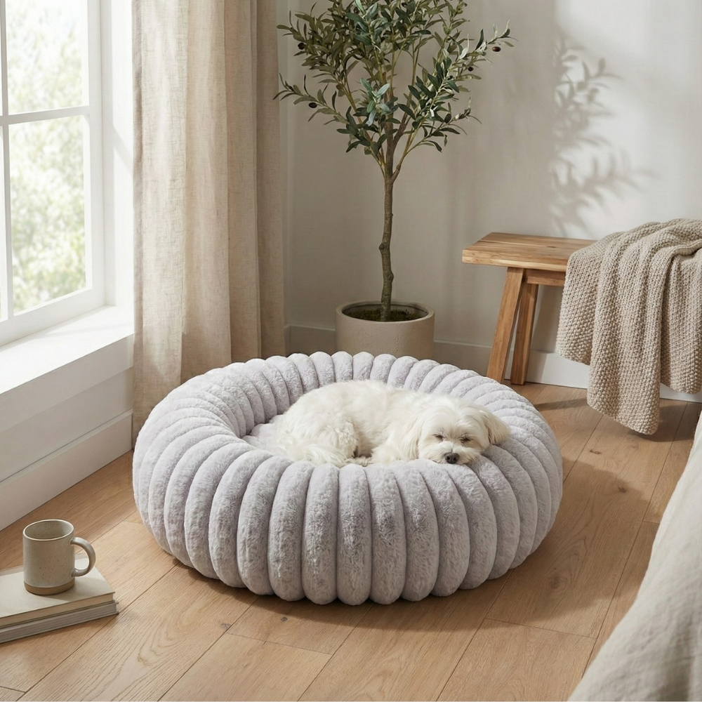Gray Cloud Dog Bed
